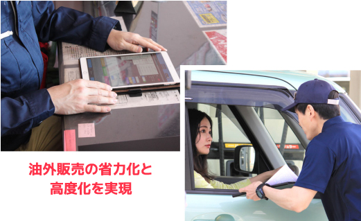 油外販売の省力化と高度化を実現